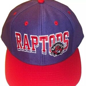 Toronto Raptors Adidas Snapback hat Nba New Purple Red Vince Carter